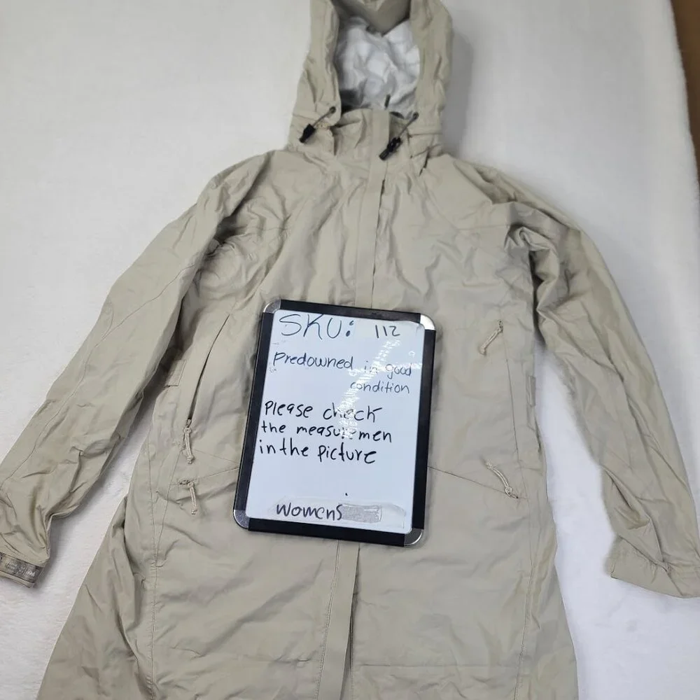 REI Women's Slate‎ Gray Hooded Outdoor Mountain Rain Park Jacket Size S